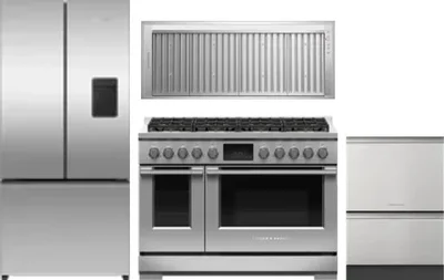 4 Piece Package Includes Refrigerator, Range, Hood And Dishwasher
